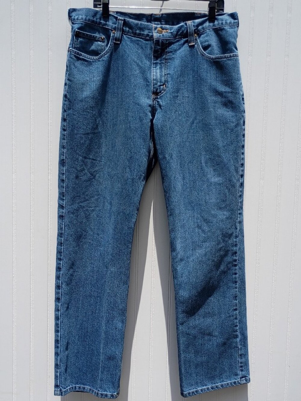Men's Carhartt Denim Blue Jeans 36 x 30 Relaxed Fit 101483-980 Holter Jean